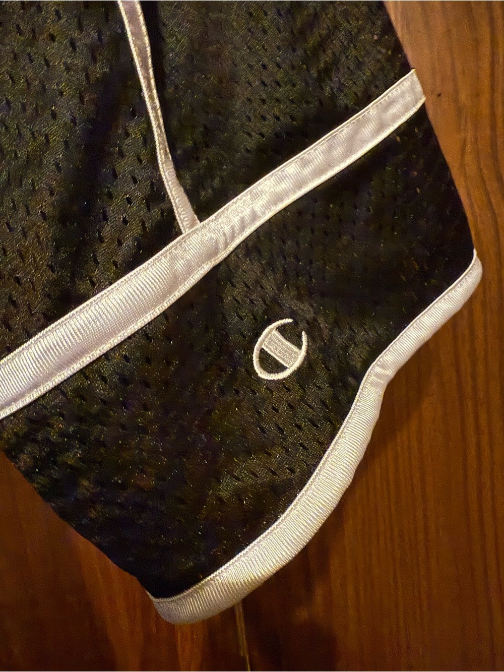 2011 made in Egypt Champion Black Shorts with White Trim and Logo Tag - never wo